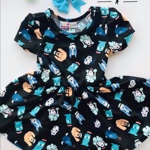 Adorable puppy print Dot Dot Smile dress!